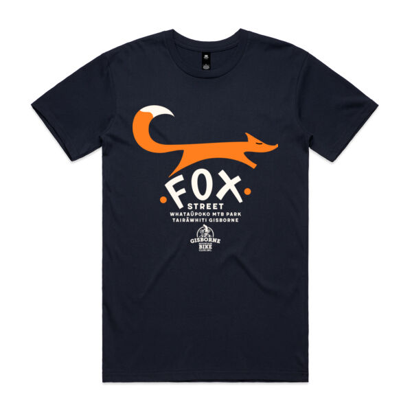 Gisborne MTB Club Orange Fox T-Shirt Thumbnail