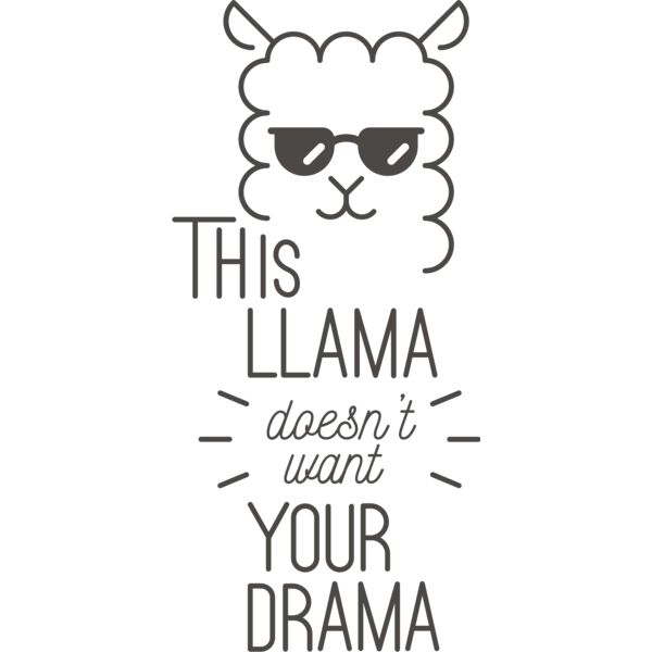 This Llama Doesn't Want Your Drama Thumbnail