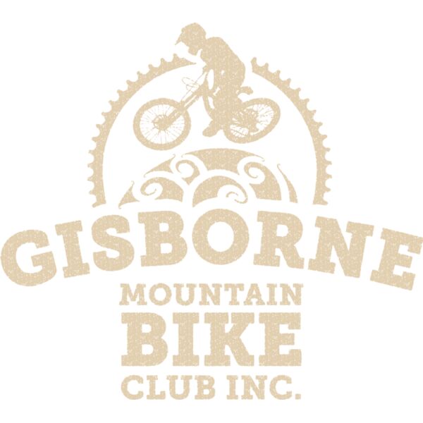 Gisborne Mountain Biking Club Logo Grunge Neutral Thumbnail